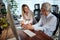 Young woman being mentored by senior successful businesswoman