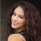 Young woman with curly dark hair