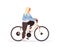 young woman cycling sportswoman riding bicycle workout healthy lifestyle concept horizontal full length