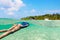 Young woman diver exploring sandy bottom