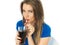 Young Woman Drinking Fizzy Cola Drink