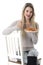 Young Woman Eating Penne Pasta