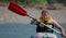 Young Woman in Kayak