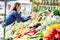 Young woman at the market