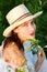 Young woman in a meadow