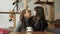 Young woman is meeting in the cafe for two friends drinking a cup of coffee. Three girlfriends are meeting in cafe.