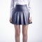 Young Woman In Plaid Skirt: Ambient Occlusion Schoolgirl Lifestyle