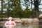 Young Woman Relaxing in a Nordic Spa