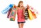 Young Woman on a Shopping Spree