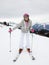 Young Woman On Skis