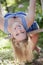 Young woman on a swing