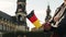 Young Woman Takes Selfie With German Flag In Hand