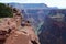 Young woman at Toroweap Overlook in the Grand Canyon.