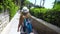 Young woman traveling in Capri island