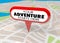 Your Adventure Starts Here Map Pin Fun Begins Now 3d Illustration