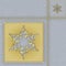 Your classic golden snowflake and its stencil