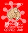 Your country needs you to have your covid shots - Vector Illustration on a red background with pointing finger