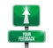 your feedback street sign illustration
