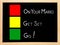 On Your Mark, Get Set, Go on blackboard