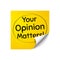 Your opinion matters symbol. Survey or feedback sign. Vector