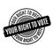 Your Right To Vote rubber stamp