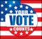 Your Vote Counts American Flag USA Button