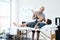 Youre making great progress. a handsome mature male physiotherapist treating a patient.