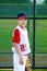 Youth baseball portrait