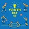 Youth day basketball championship background