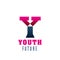 Youth future symbol for young people club design