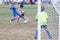 Youth Soccer Football Players Fight for the Ball