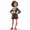 Youthful 3d Cartoon Woman In Business Suit Mia The Blazer