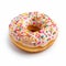 Youthful Energy: Dotted Donut With Clear And Crisp Icing