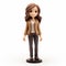 Youthful Protagonist Figurine: Beautiful Girl Holding Book