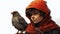 Youthful Protagonists: A Bird With A Red Hoodie And An Artist