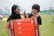 Youths freezes and stopped moving for a few minutes during the 2018 Marina Barrage Kite Day.