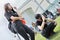 Youths freezes and stopped moving for a few minutes during the 2018 Marina Barrage Kite Day.