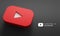 Youtube 3D Rendering Close up. Youtube Channel Promotion Template