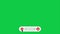 Youtube subscribe like bell icon button pop up clicked animation motion graphic with chroma green screen background clip template