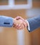 Youve got yourself a deal. Cropped closeup of a handshake between business partners.