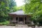 yozo Hall at Chusonji Temple in Hiraizumi, Iwate, Japan. Chusonji Temple is part of UNESCO World Heritage Site