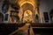 Ystad - October 22, 2017: Interior of Saint Mary`s Church at the historic center of the town of Ystad in Skane, Sweden