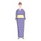 Yukata kimono icon cartoon vector. Asian person