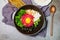 Yukhoebibimbap, Korean style Beef Tartare Bibimbap