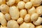 Yukon Gold potatoes fresh harvest food background