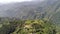 Yuksom village in the state of Sikkim in India seen from the sky