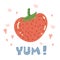 Yum strawberry poster