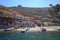 The Yumani community harbour on the Isla Del Sol on Lake Titicaca