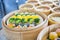 Yumcha or Dim sum, Chinese cuisine style steam food