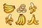 Yummy Banana Fruit Cartoon Collection